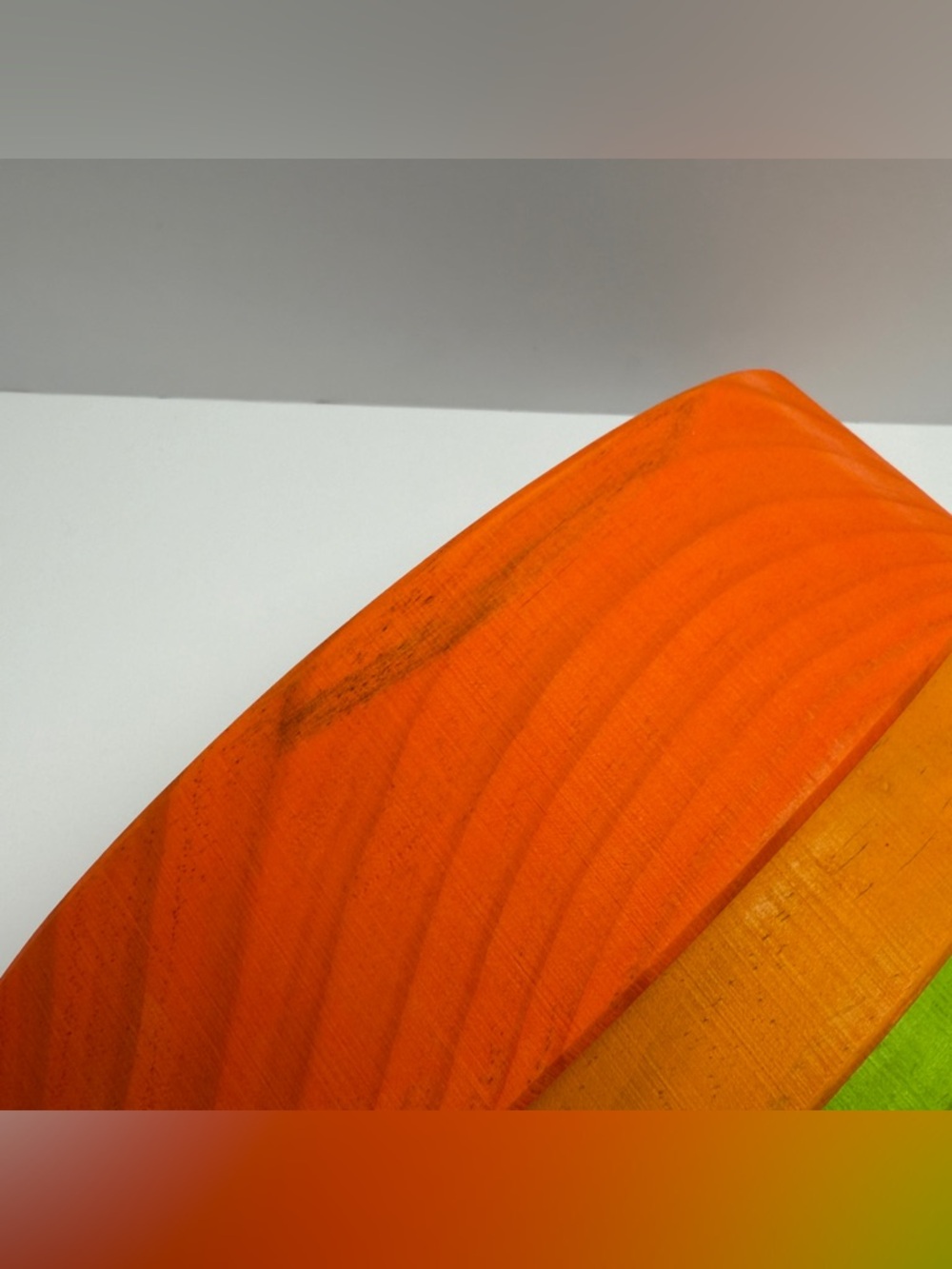Wooden Rainbow Stacking Toy in Bright Multicolor(Sample—defective.⚠️） - Picture 10 of 11